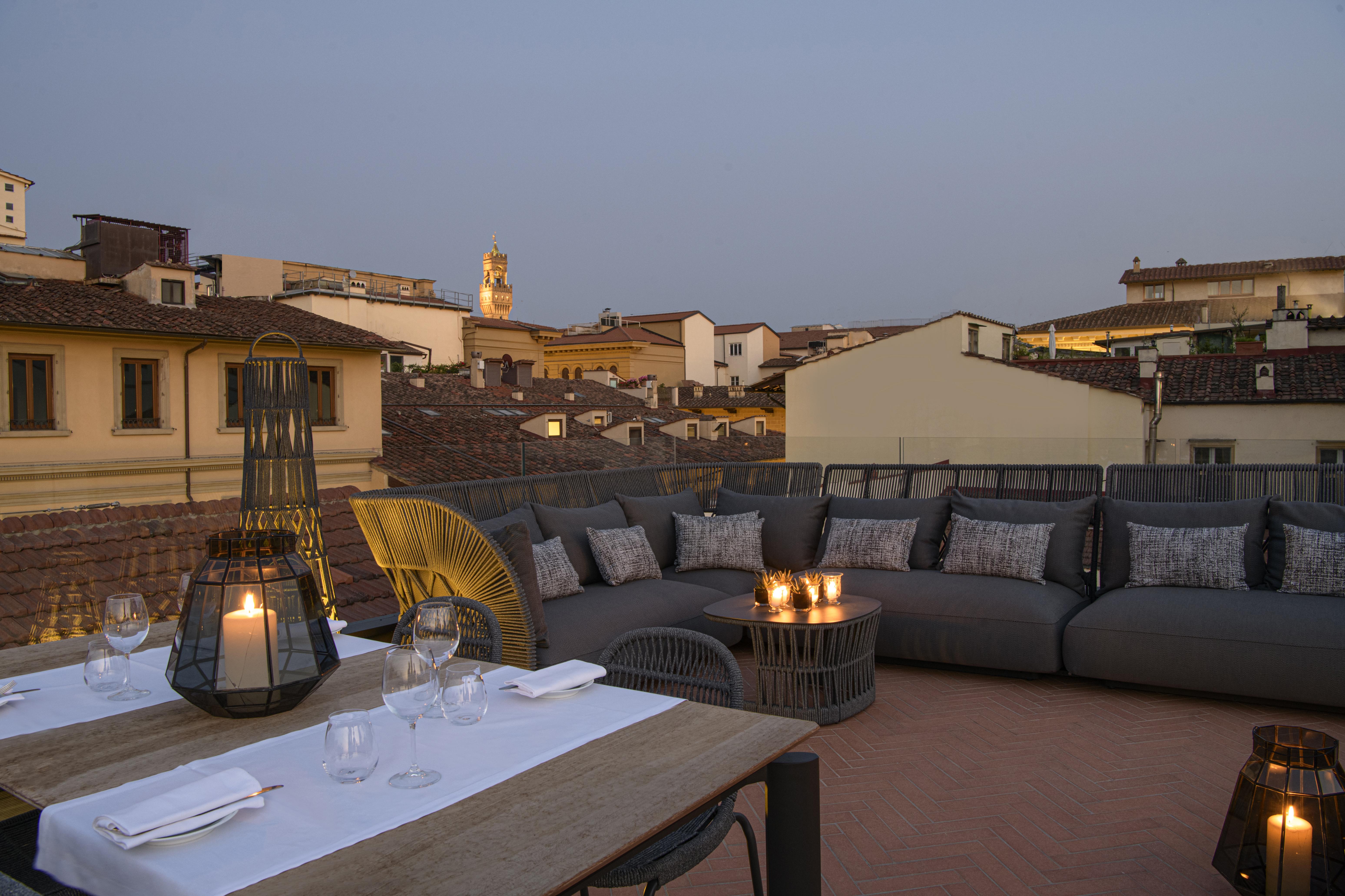 Helvetia&Bristol Firenze - Starhotels Collezione Bagian luar foto Rooftop terrace