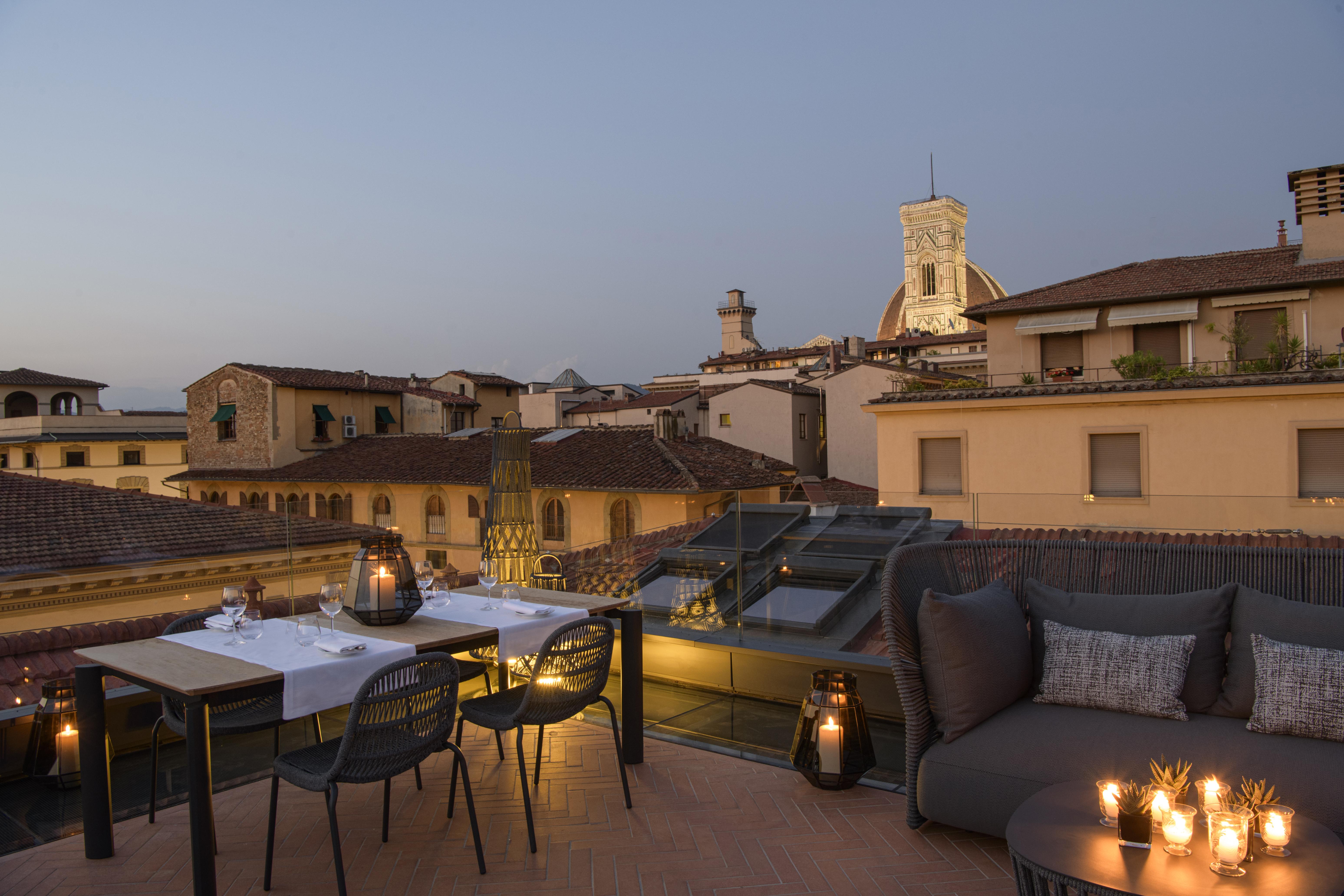 Helvetia&Bristol Firenze - Starhotels Collezione Bagian luar foto Rooftop terrace