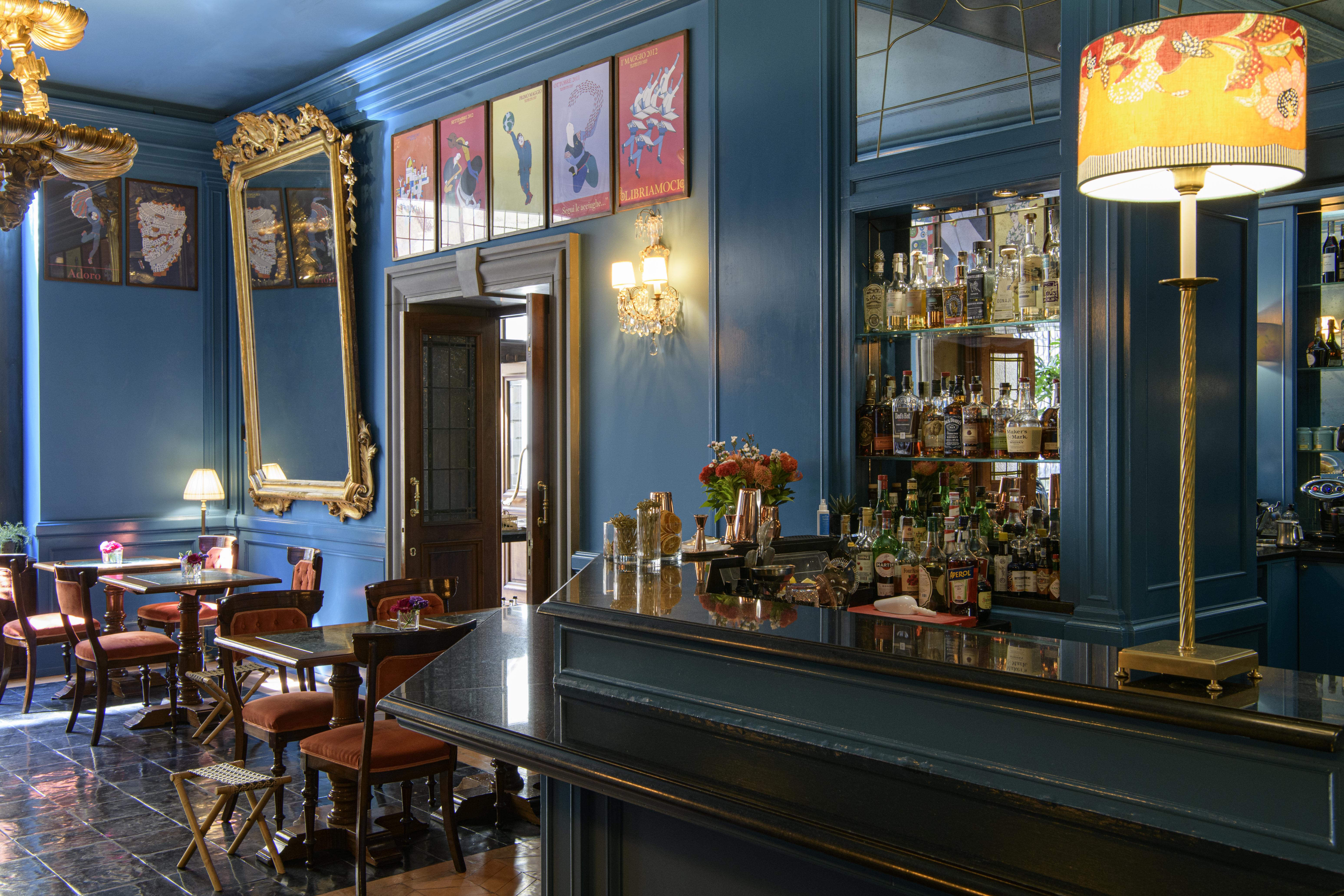 Helvetia&Bristol Firenze - Starhotels Collezione Bagian luar foto The Blue Bar
