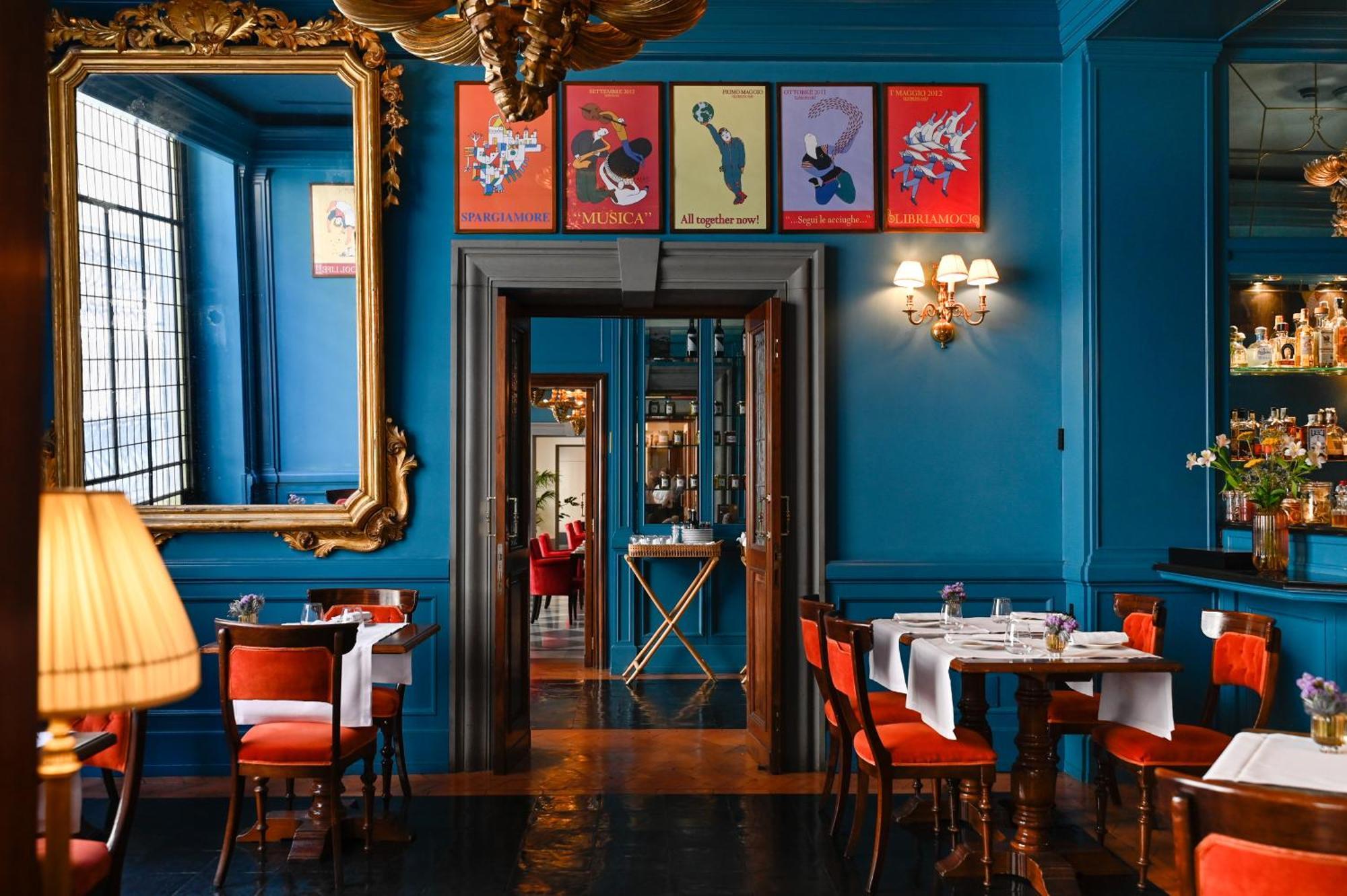 Helvetia&Bristol Firenze - Starhotels Collezione Bagian luar foto The Blue Room