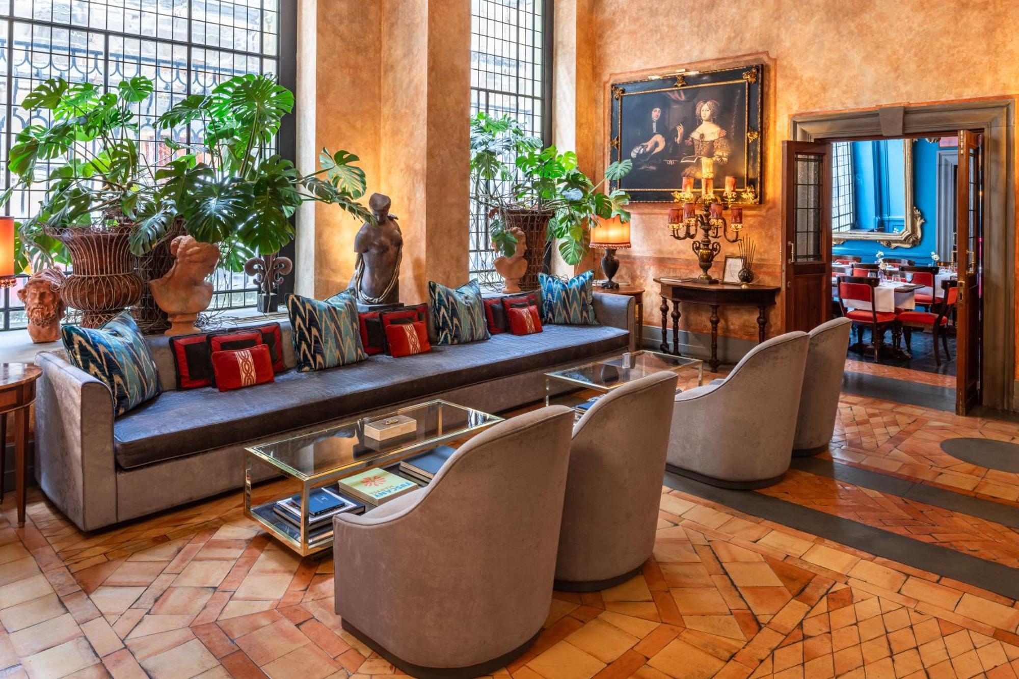 Helvetia&Bristol Firenze - Starhotels Collezione Bagian luar foto The hotel's lobby